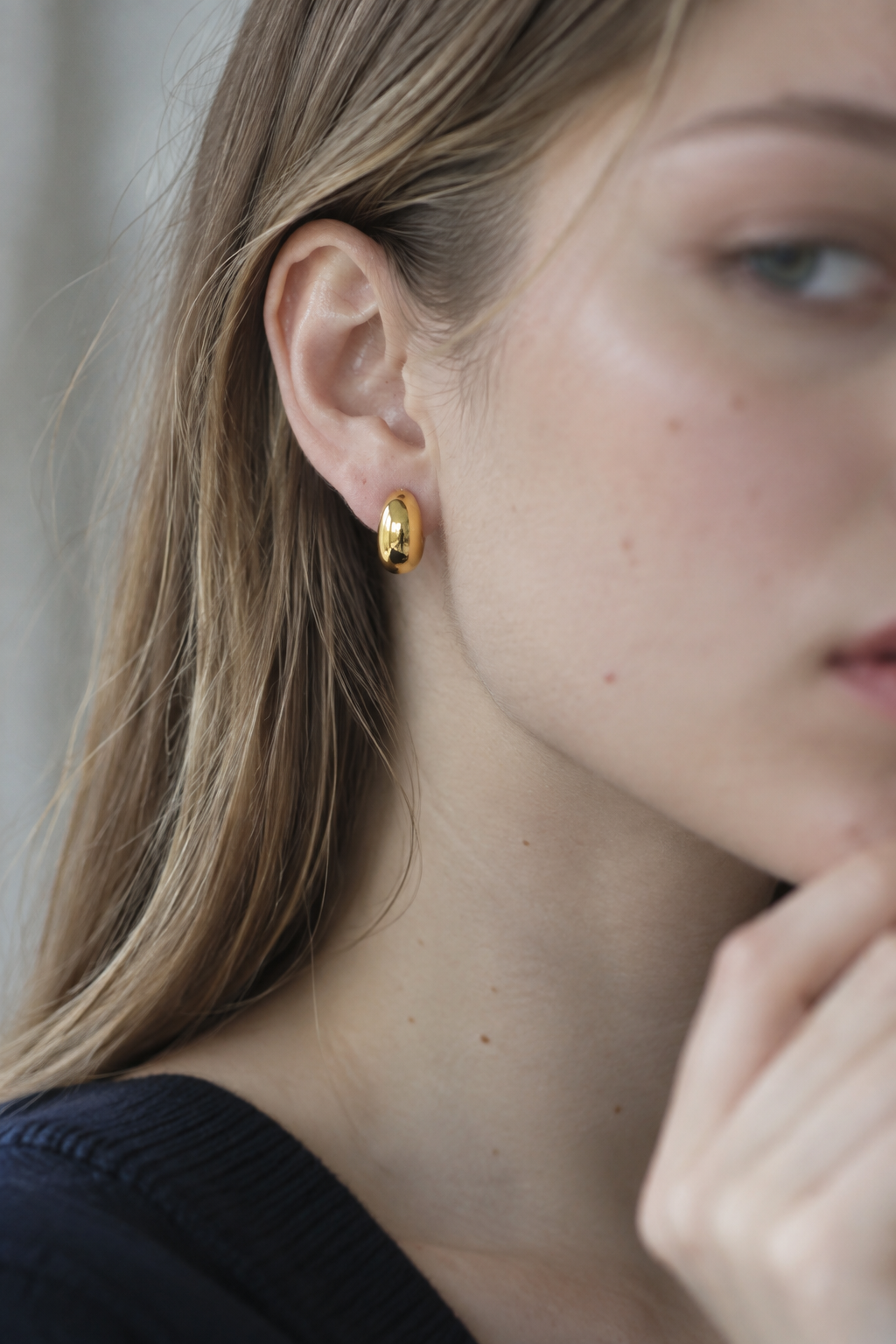 Egg Moon Earring