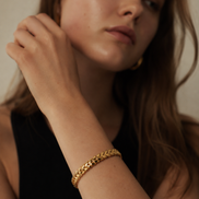 Braided Charm Bangle
