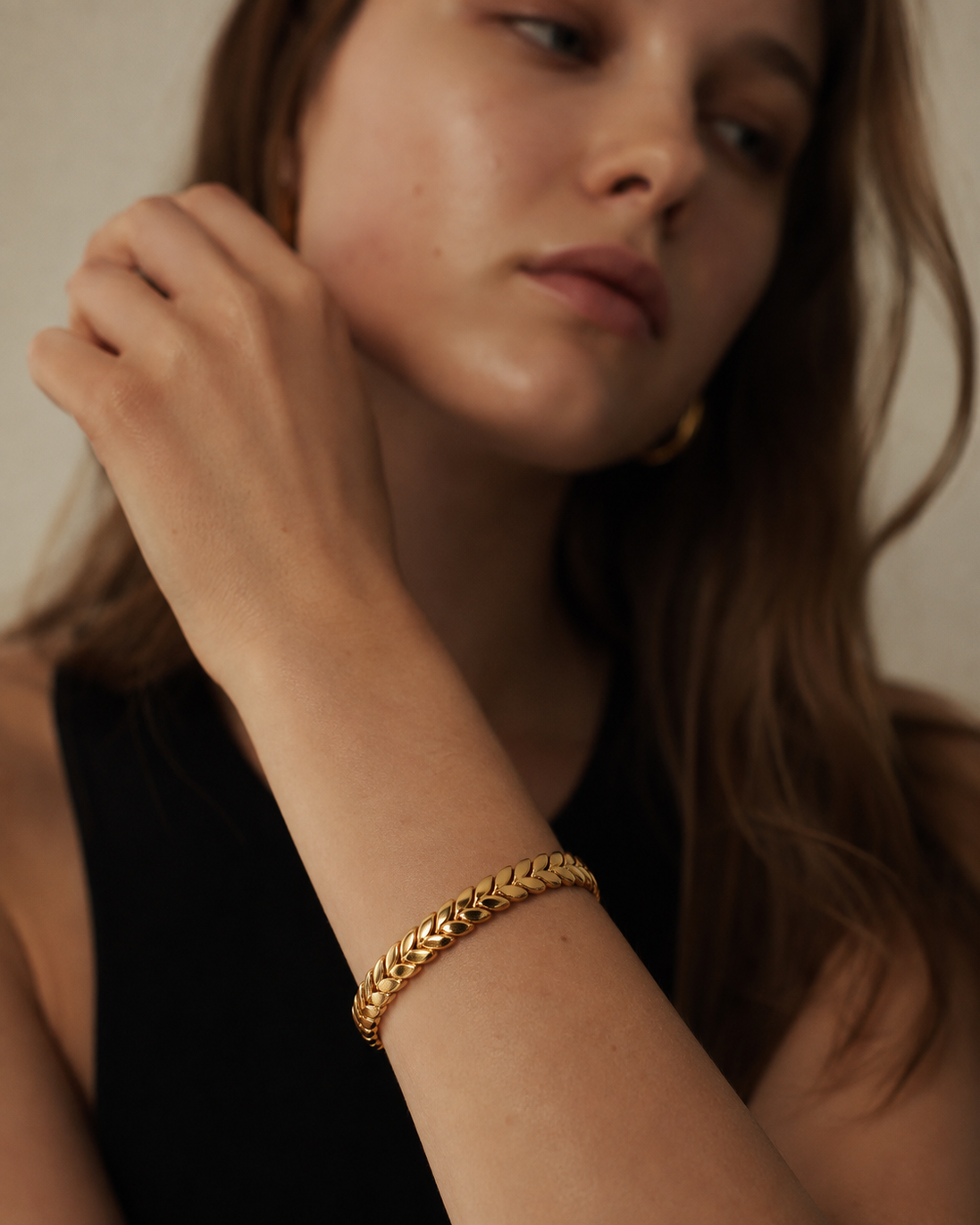 Braided Charm Bangle