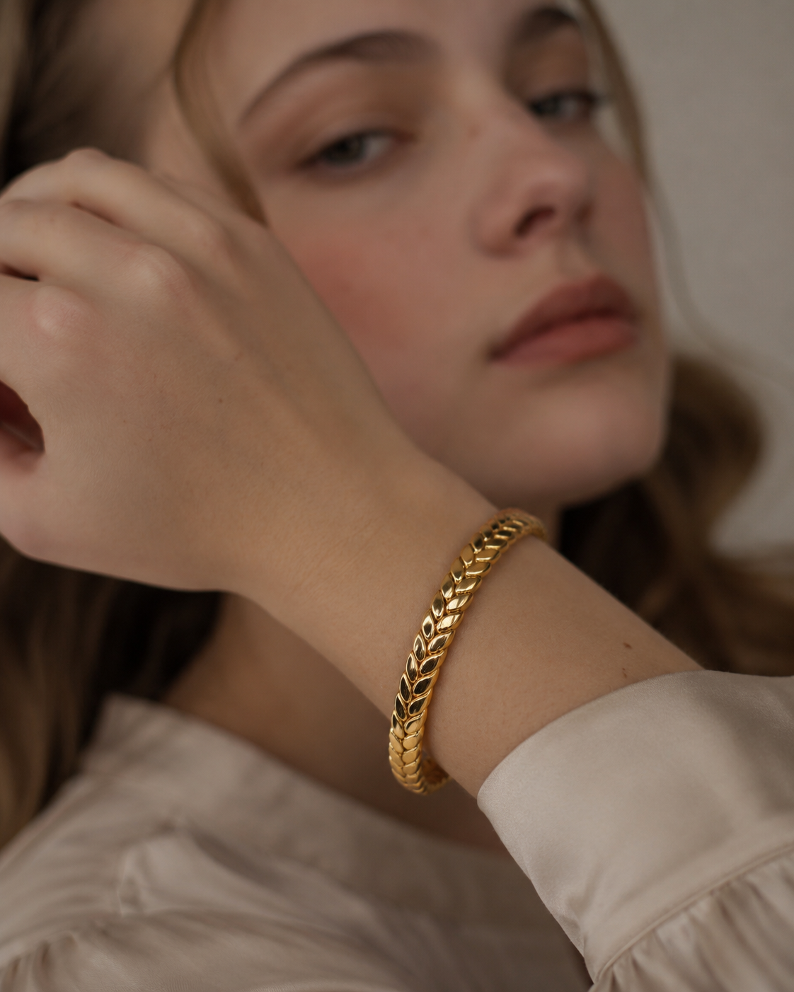 Braided Charm Bangle