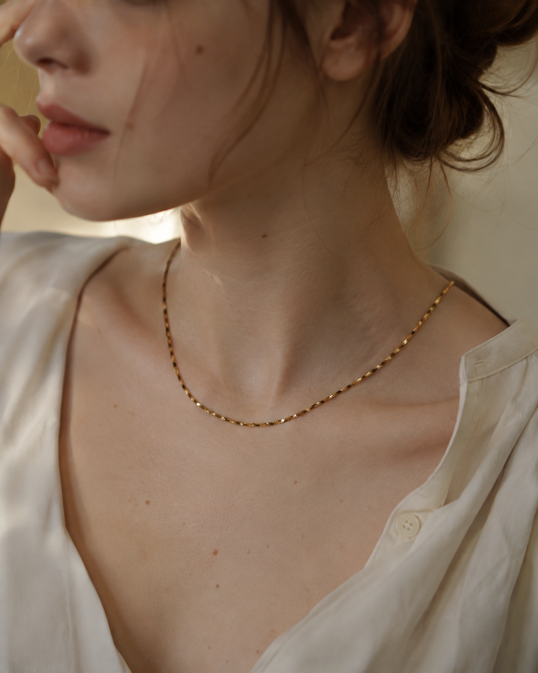 Lustre Fine Chain Necklace