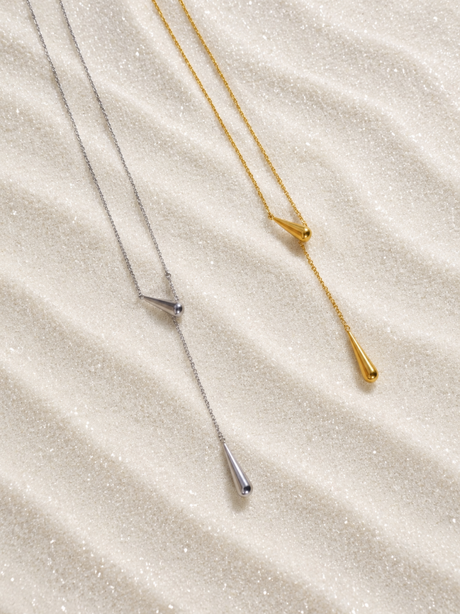 Luxe Drop Line Necklace