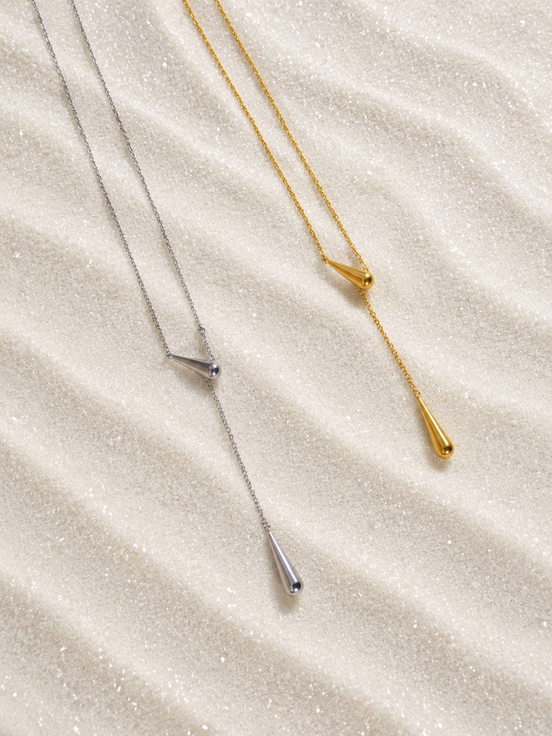 Luxe Drop Line Necklace