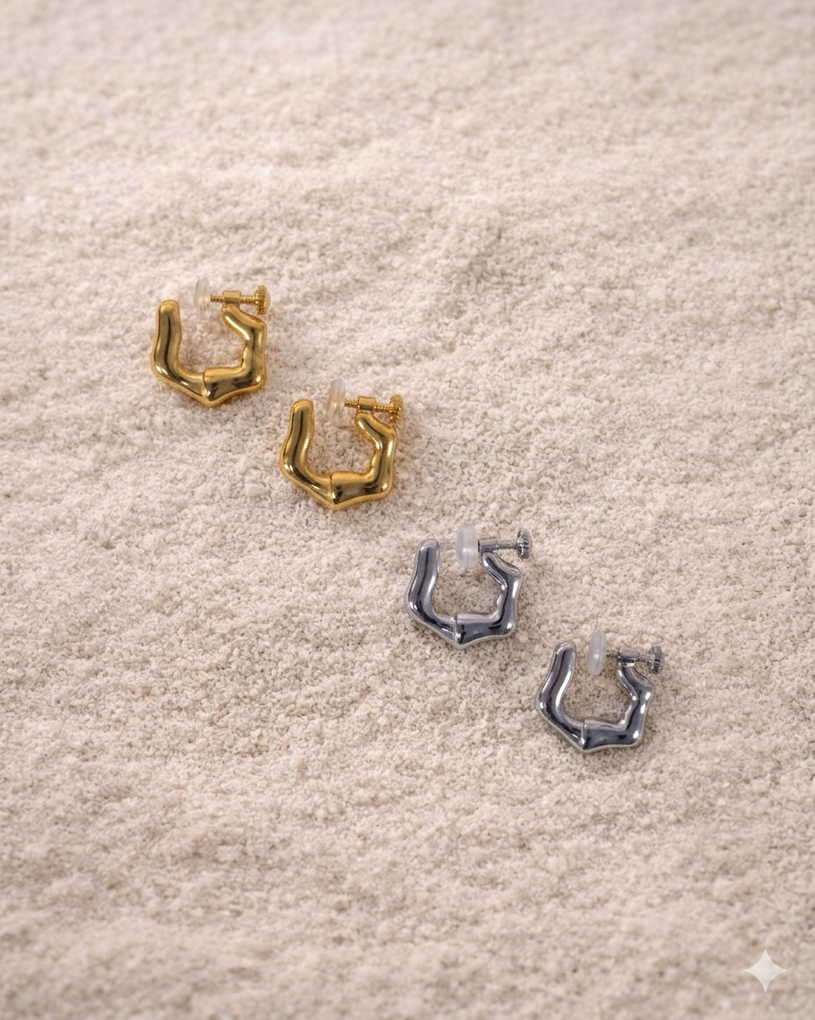 Liquid Drift Form Earring