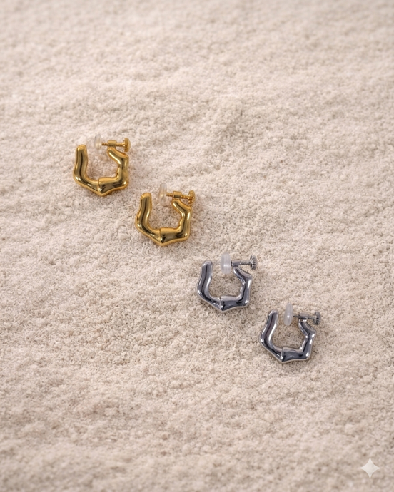 Liquid Drift Form Earring