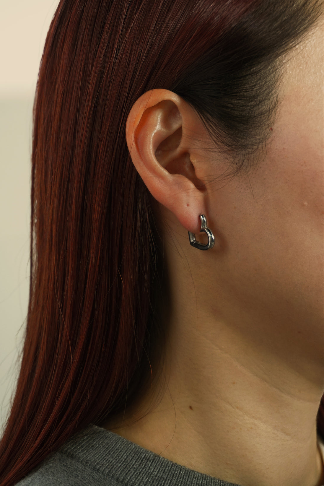 Modern Heart Hoop Pierce