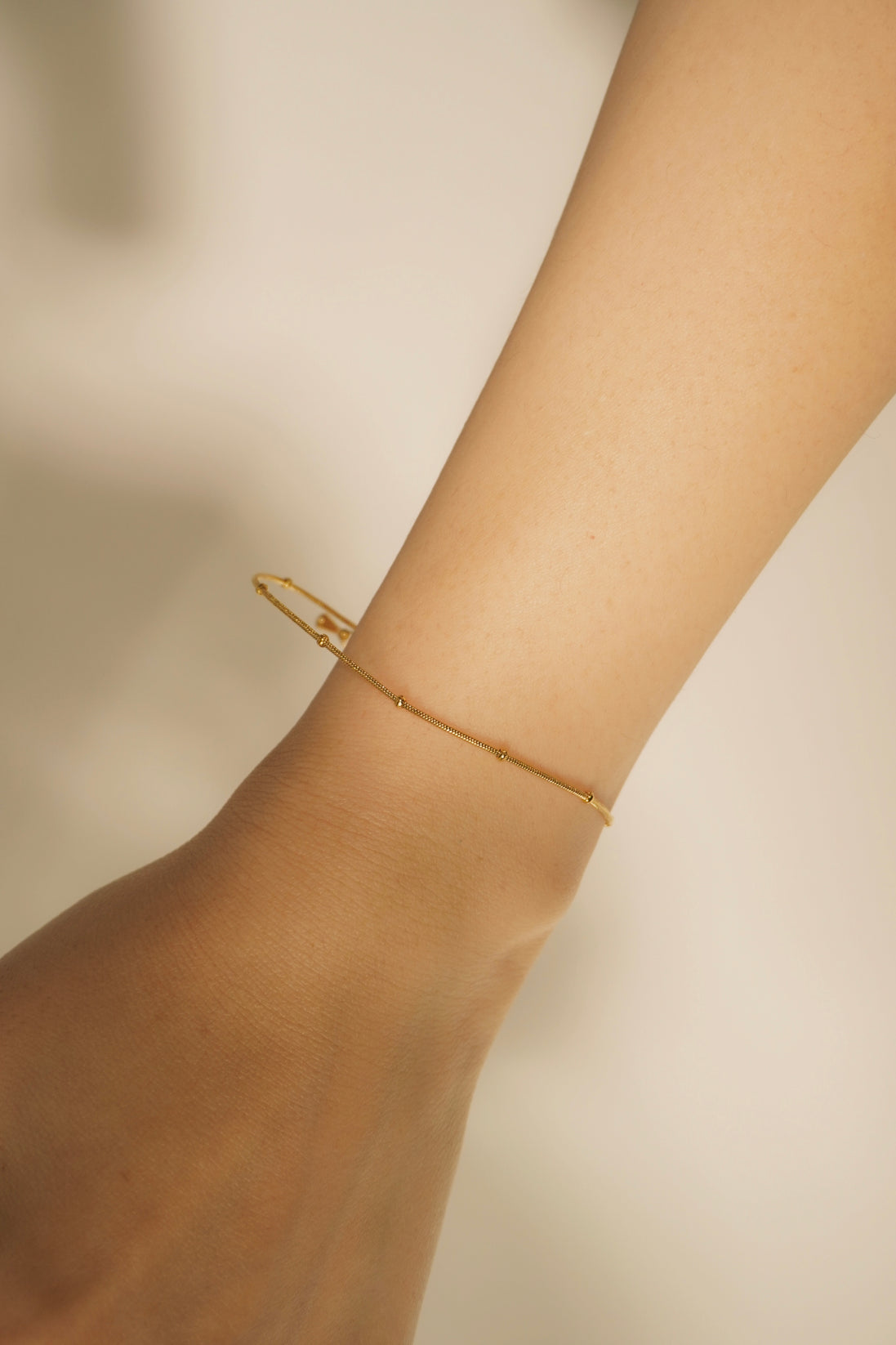 Delicate Dot Chain Bracelet