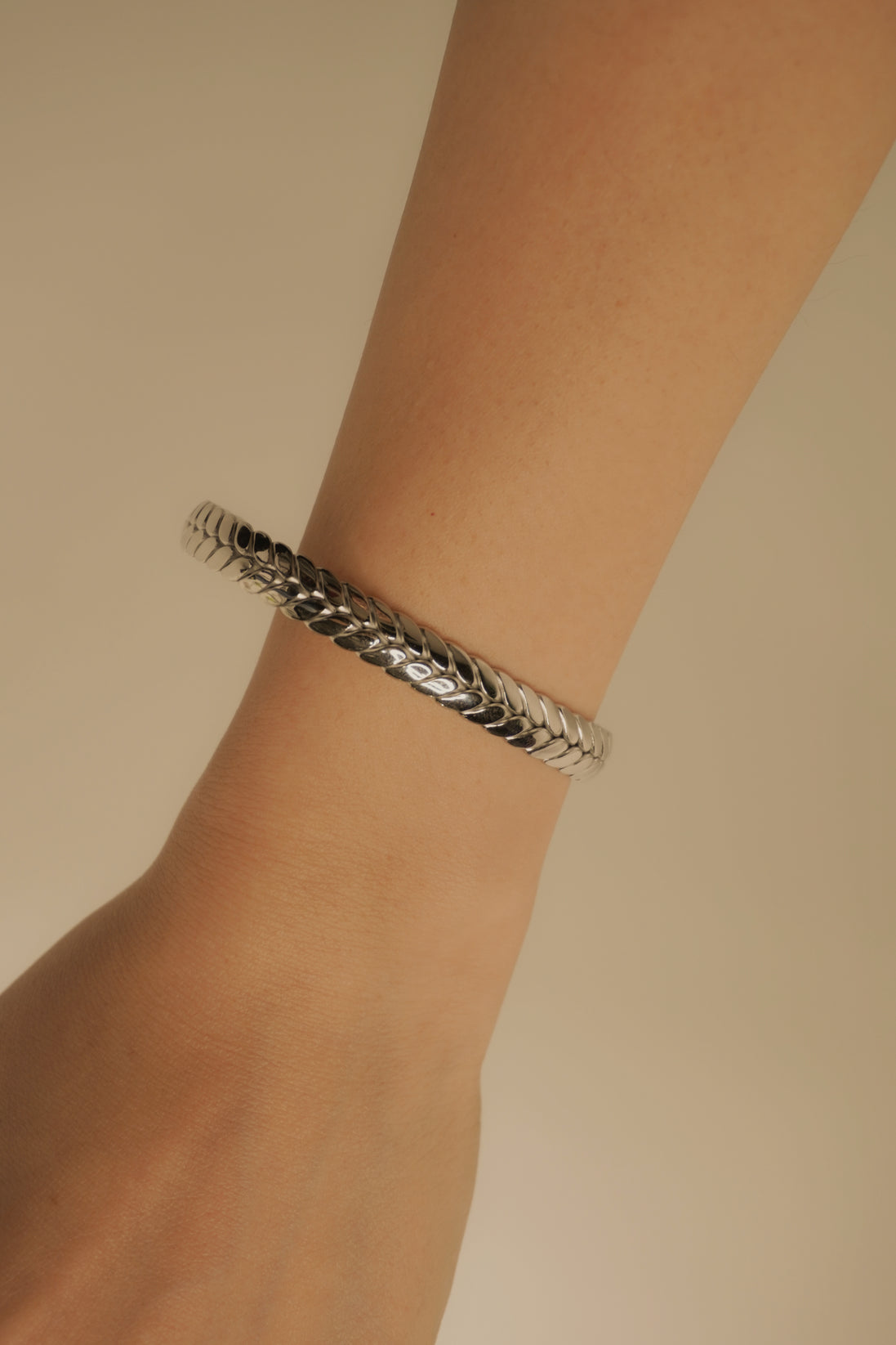 Braided Charm Bangle
