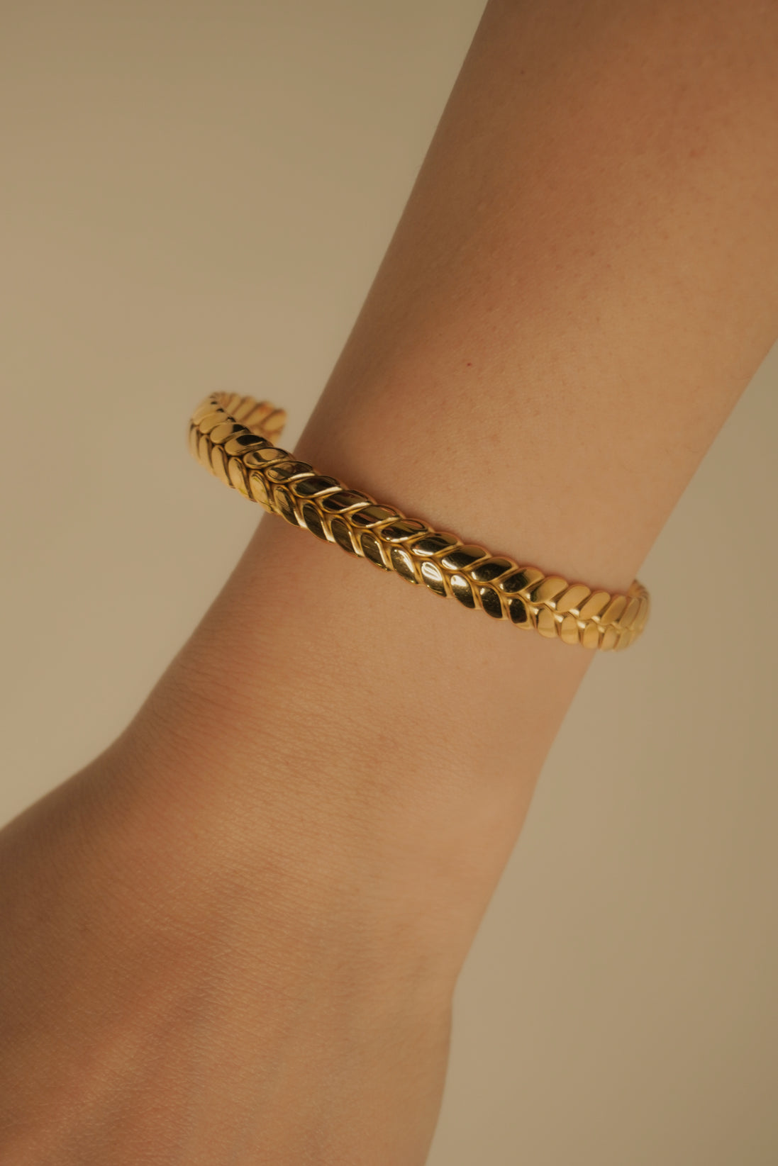 Braided Charm Bangle