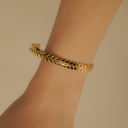 Braided Charm Bangle