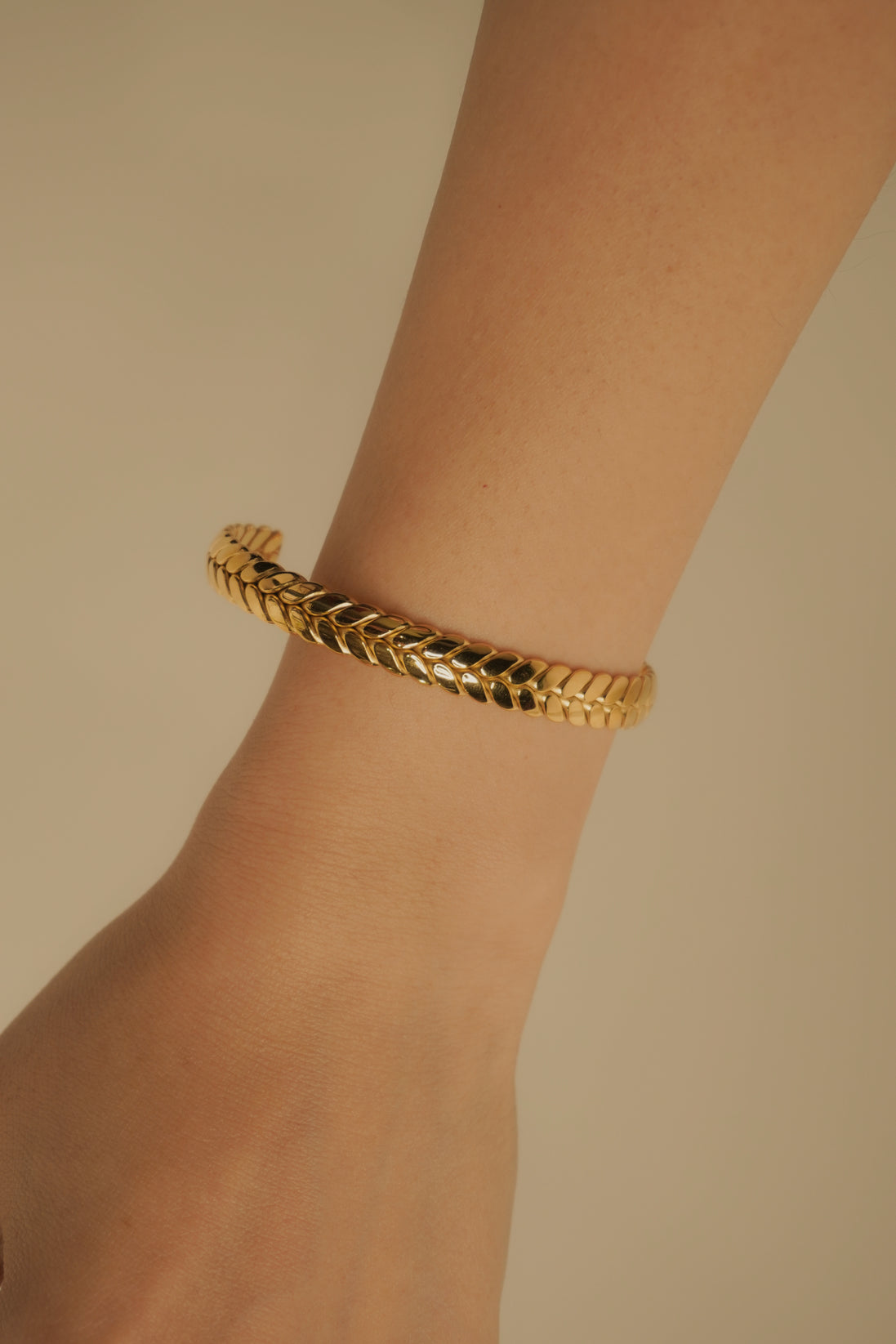 Braided Charm Bangle