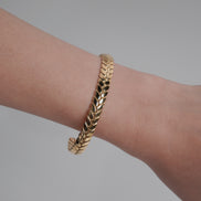 Braided Charm Bangle