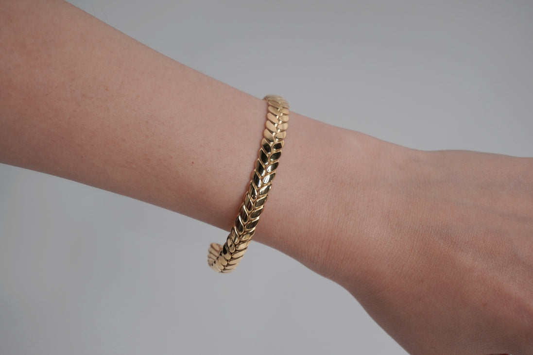 Braided Charm Bangle