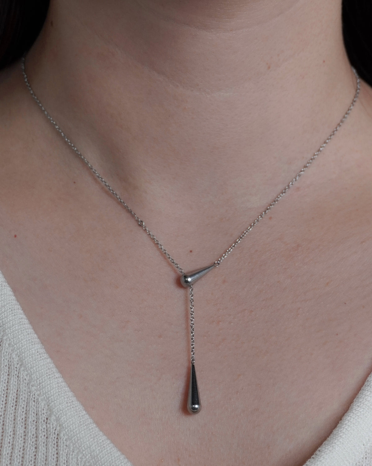 Luxe Drop Line Necklace