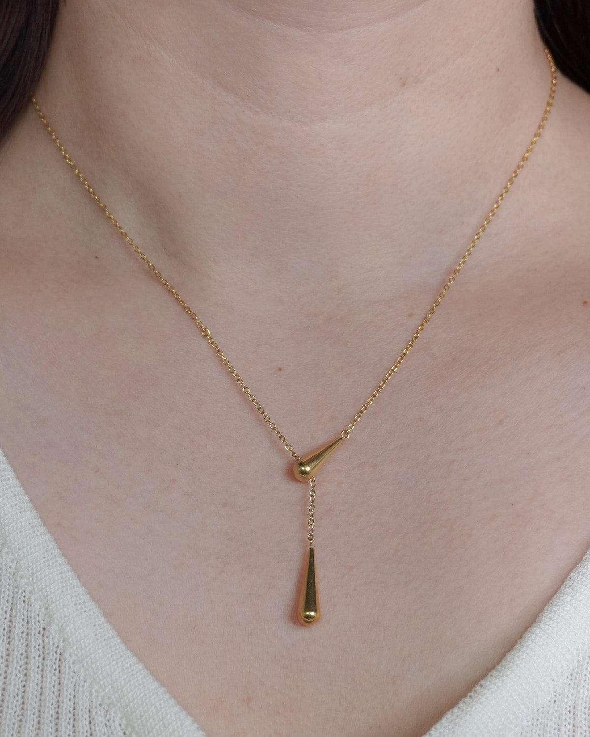 Luxe Drop Line Necklace