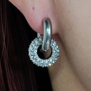 2way Pavé Hoop Pierce