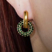 2way Pavé Hoop Pierce