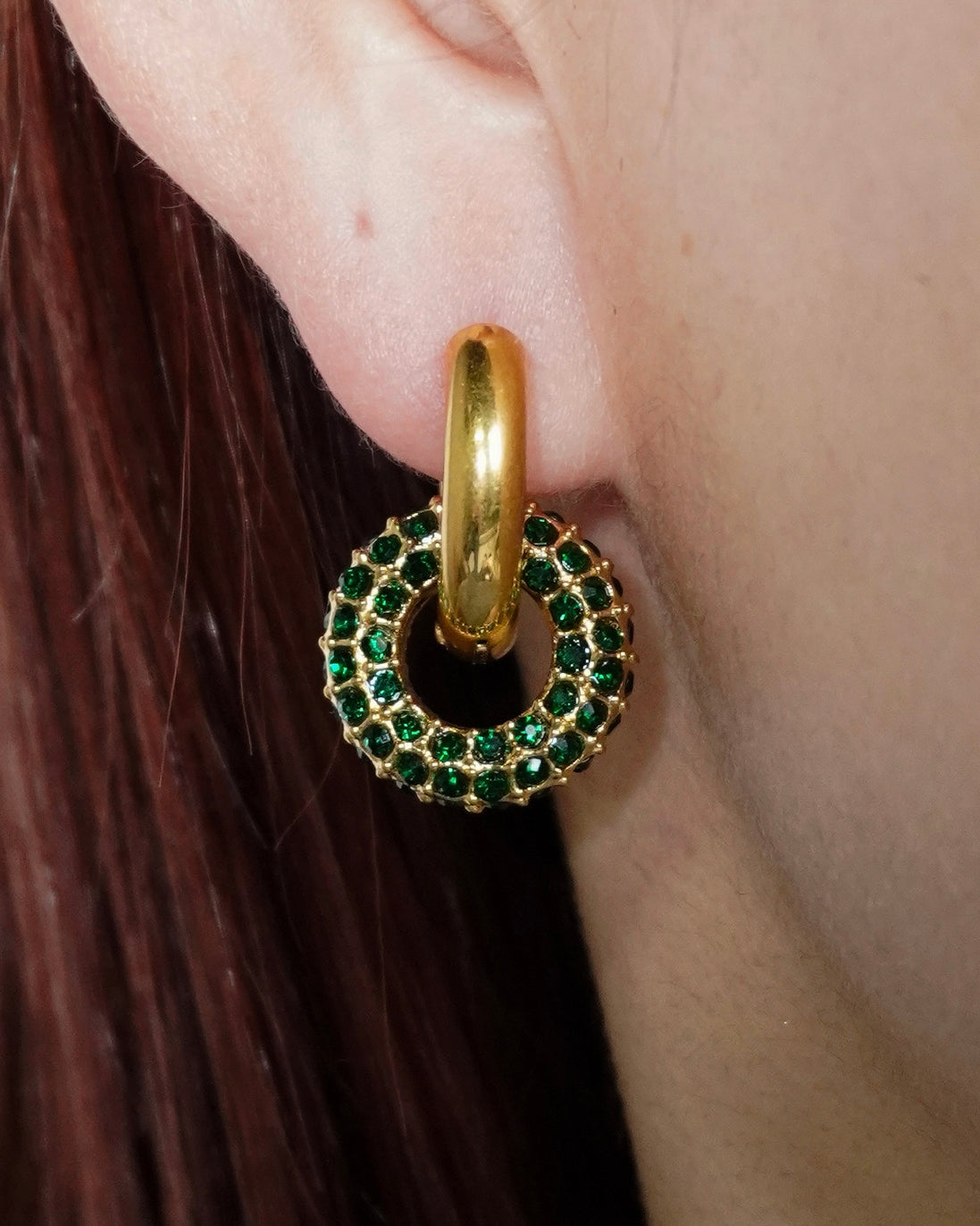 2way Pavé Hoop Pierce