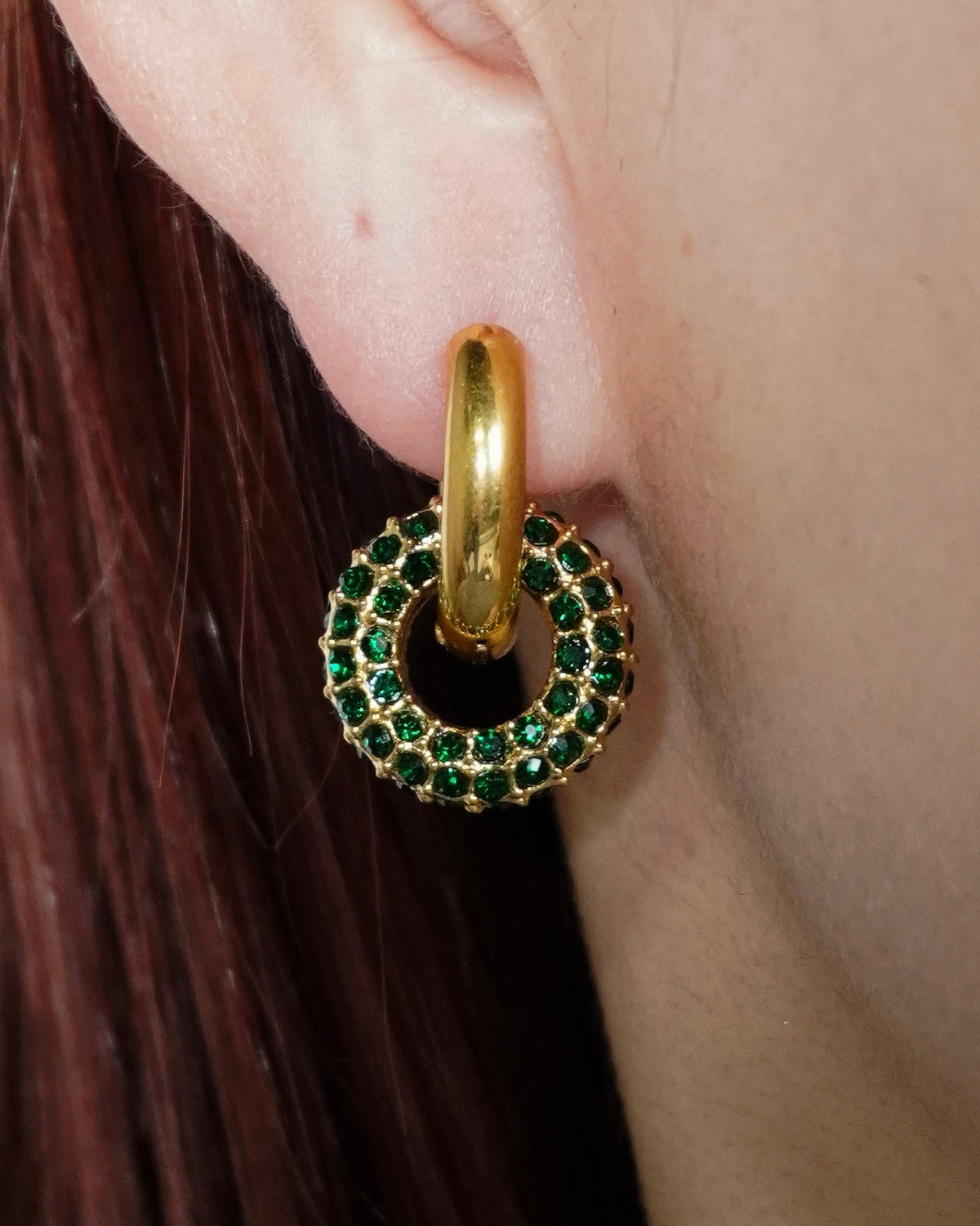 2way Pavé Hoop Pierce