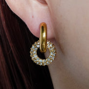 2way Pavé Hoop Pierce
