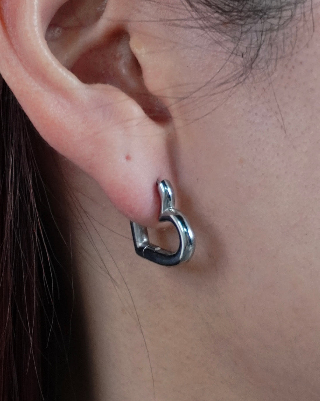 Modern Heart Hoop Pierce