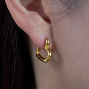 Modern Heart Hoop Pierce