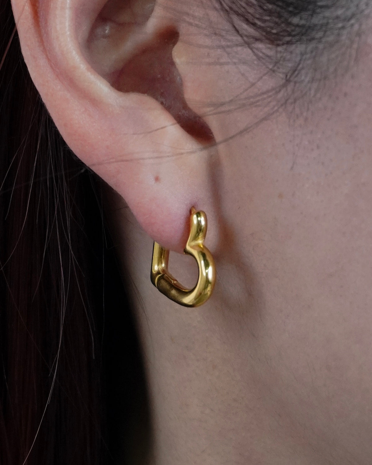 Modern Heart Hoop Pierce