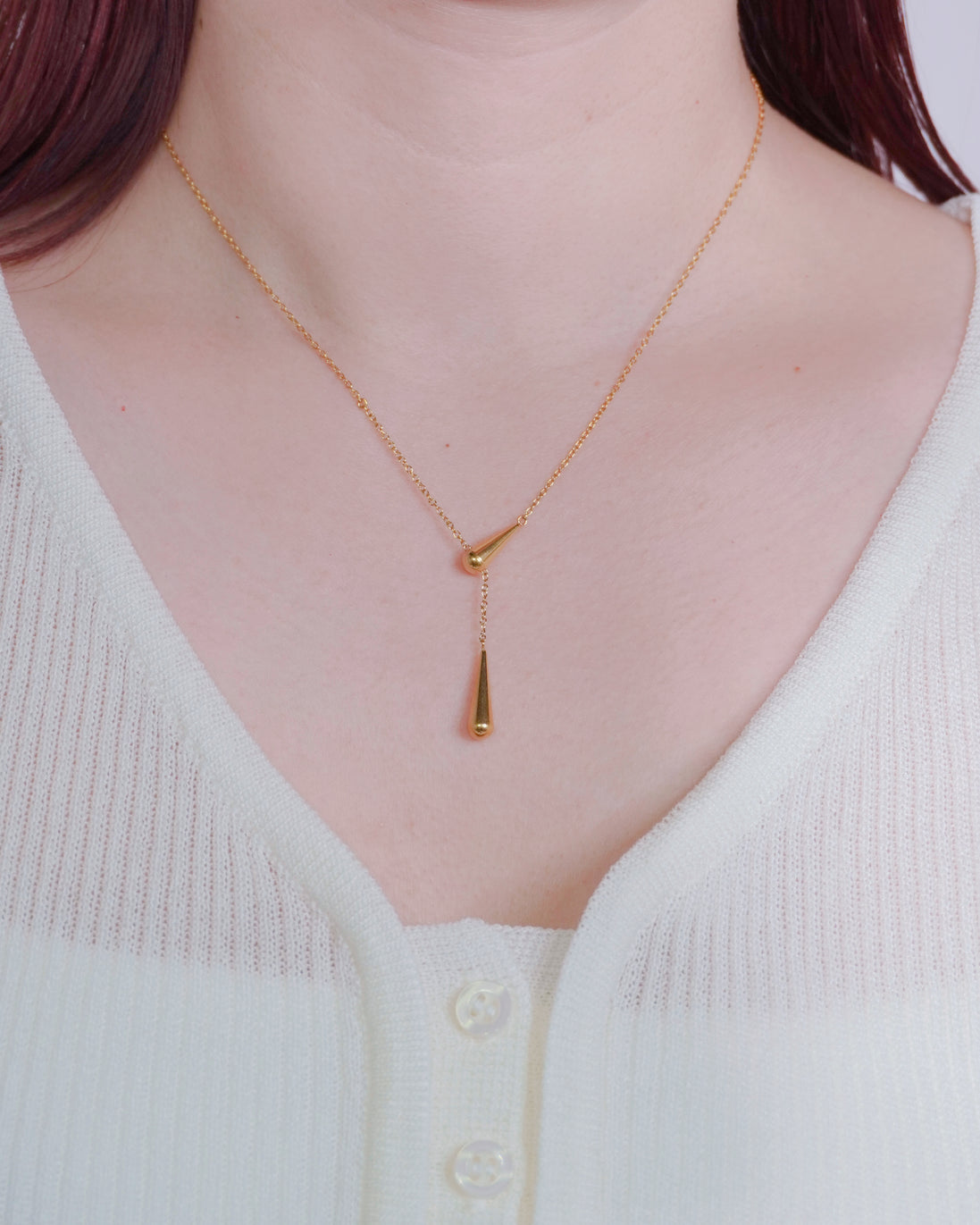 Luxe Drop Line Necklace