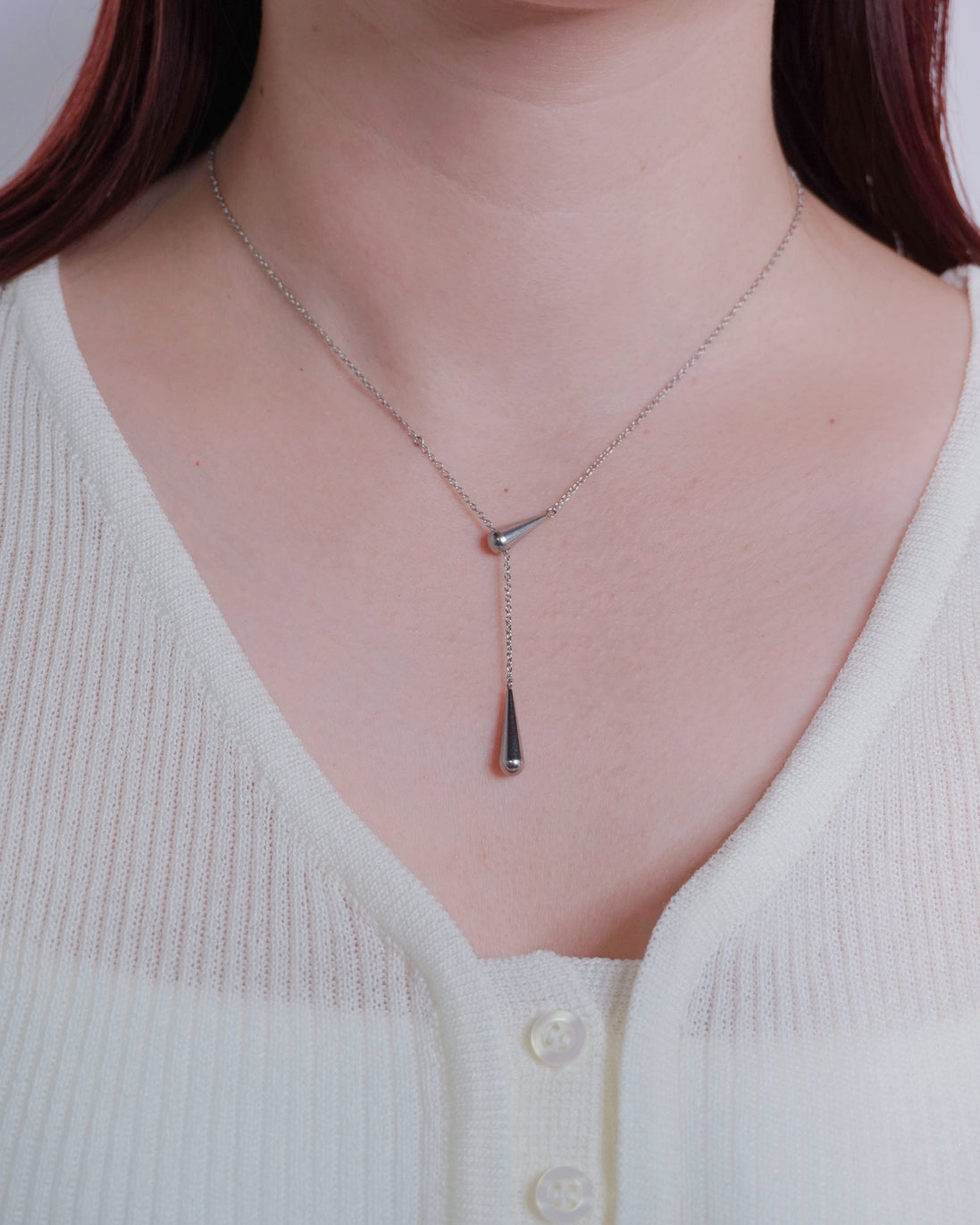 Luxe Drop Line Necklace