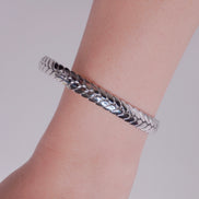 Braided Charm Bangle