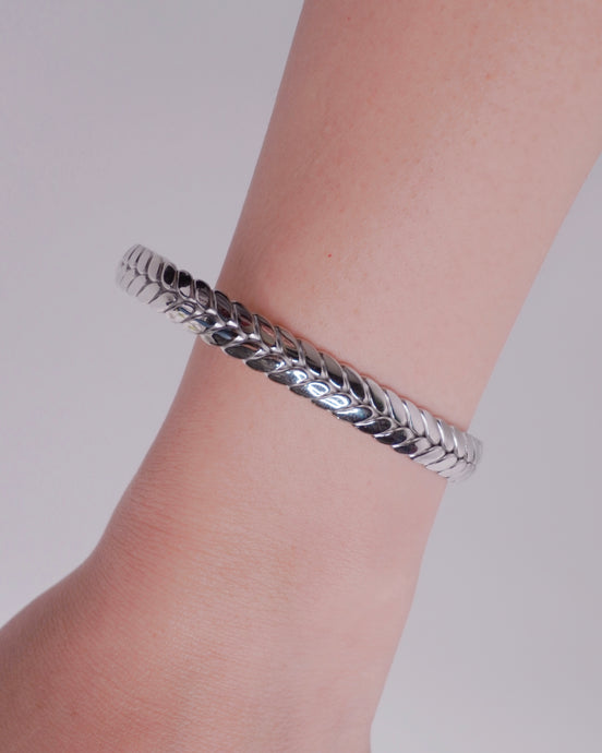 Braided Charm Bangle