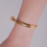 Braided Charm Bangle