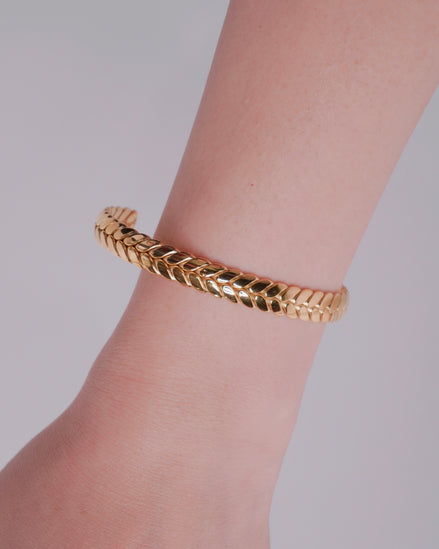Braided Charm Bangle