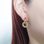 2way Pavé Hoop Pierce