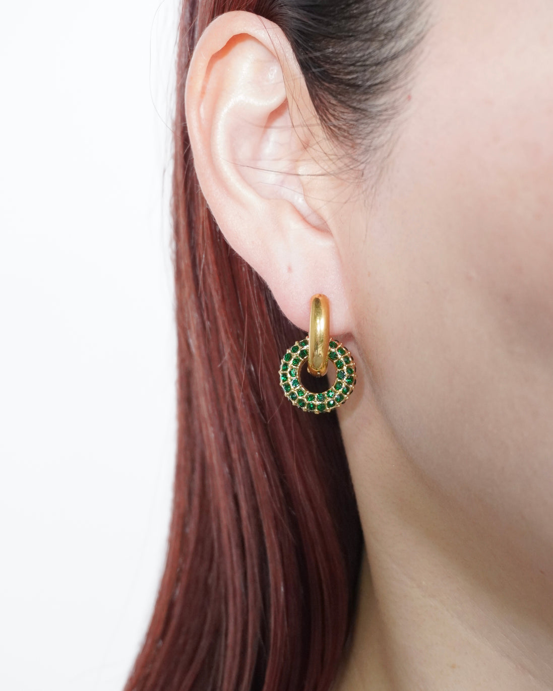 2way Pavé Hoop Pierce