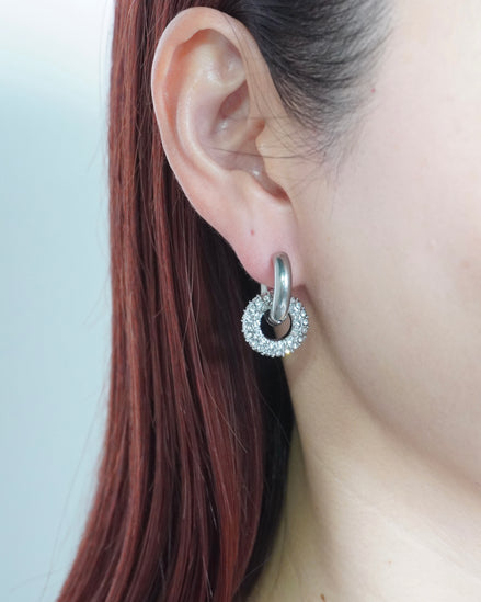 2way Pavé Hoop Pierce