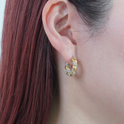 Twist Pavé Hoop Pierce