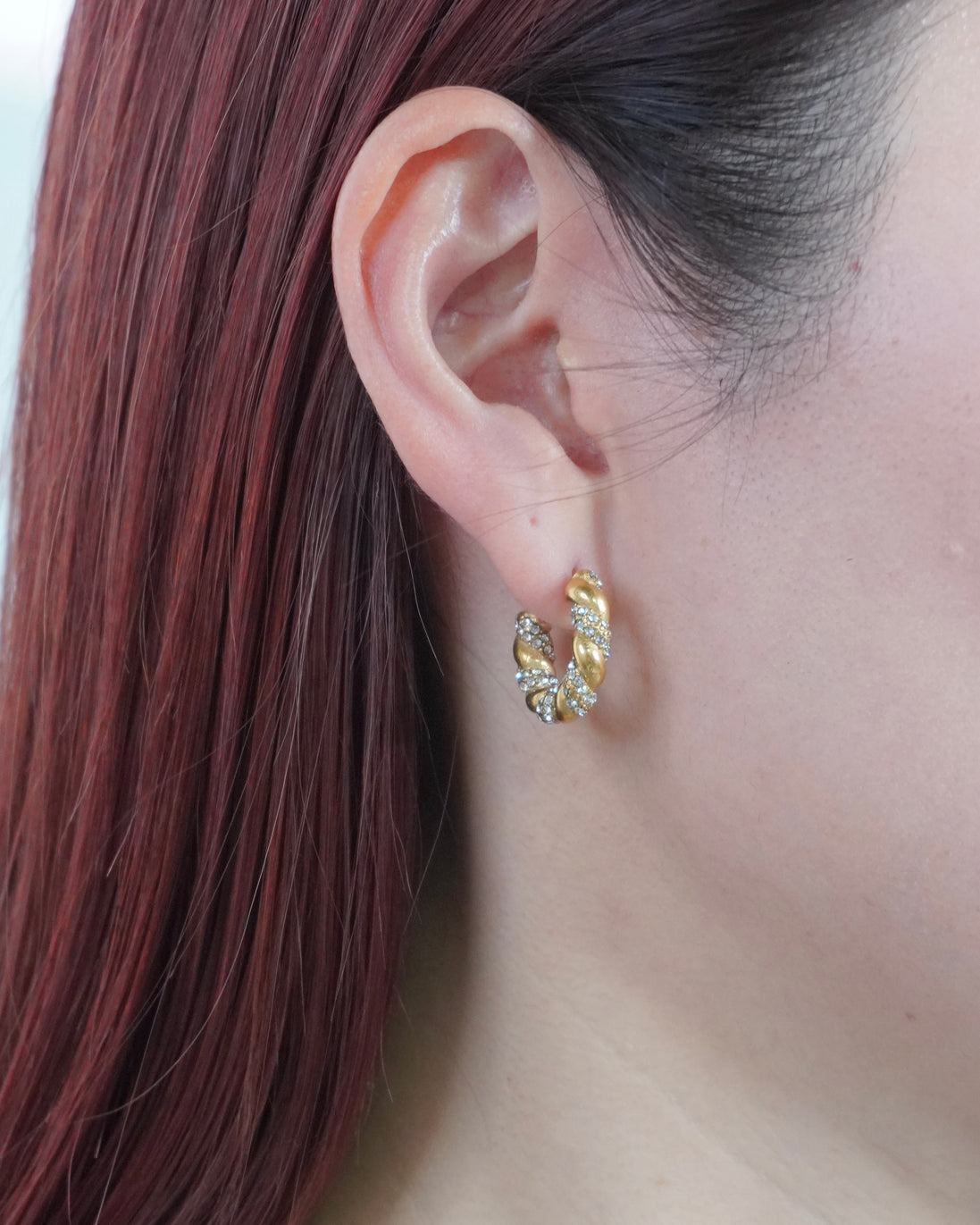 Twist Pavé Hoop Pierce