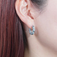Twist Pavé Hoop Pierce