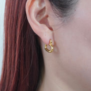 Modern Heart Hoop Pierce