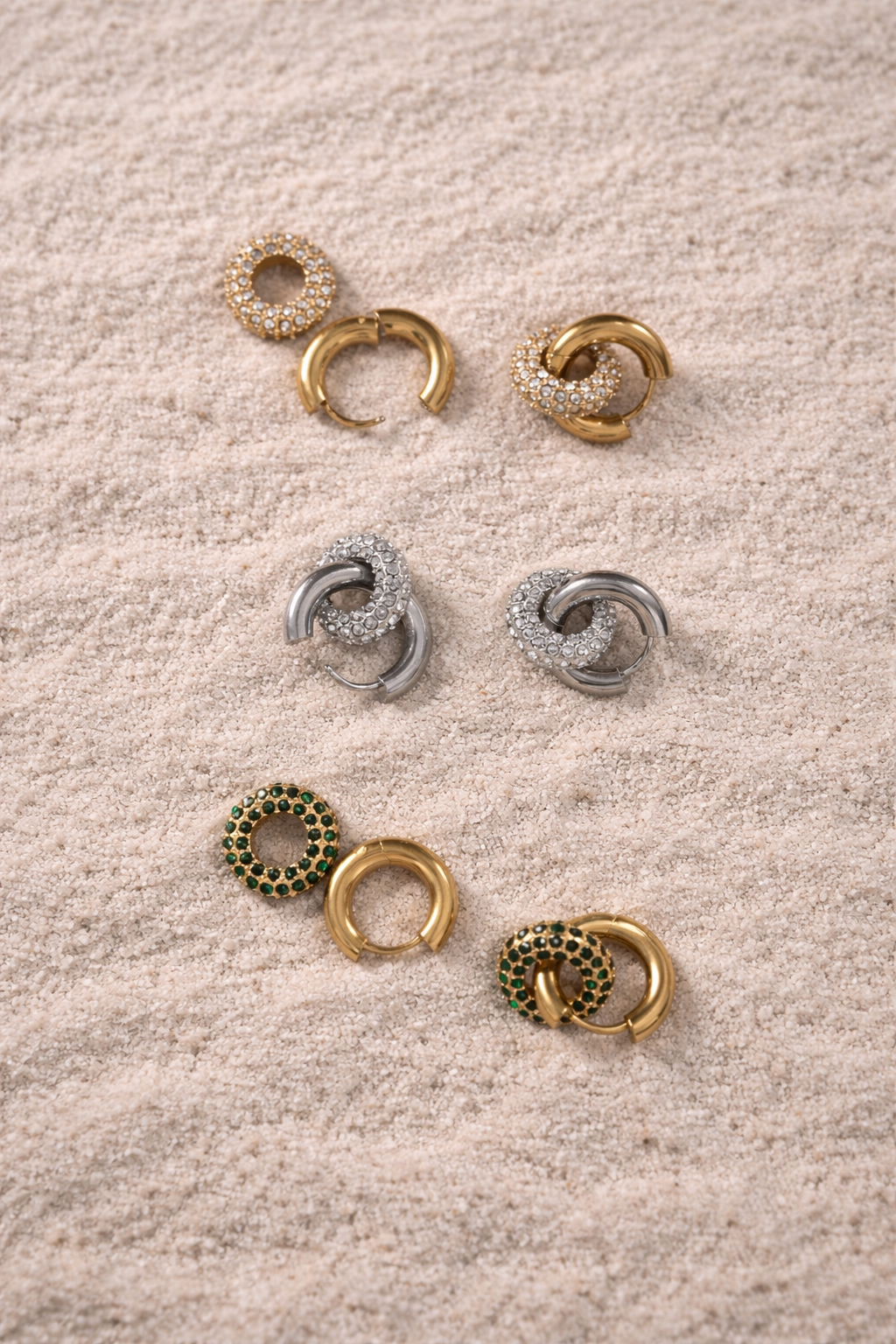 2way Pavé Hoop Pierce