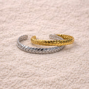 Braided Charm Bangle